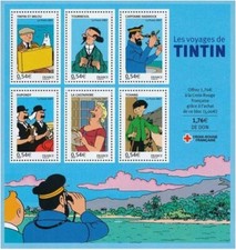 France Bloc feuillet BF 109 Neuf** Les voyages de Tintin 2007