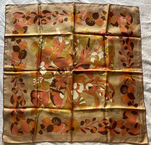 Foulard soie nina ricci - soie,