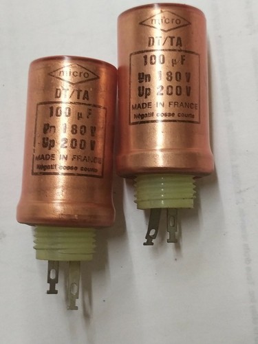 Condensateur 100 180 200 v - 100, uf