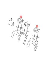 Appuie-Tête OEM AUDI Avec Housse Réglable Noir 4G8885973ANKY1