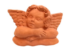 Petit " Ange " en terre cuite décoratif à suspendre