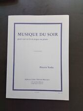 PARTITION -  PETERIS VASKS - MUSIQUE DU SOIR pour cor en fa et orgue ou piano