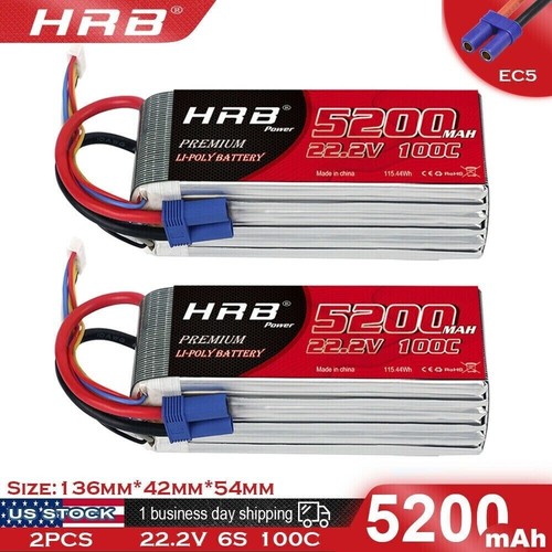 2pcs hrb 5200mah - hrb, 22.2v