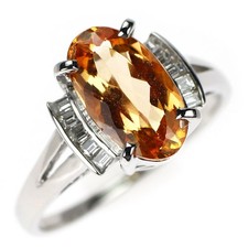 Bague diamant topaze