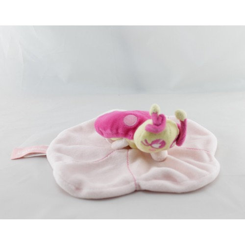 Doudou plat coccinelle - , rose