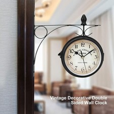 Horloge murale double face station horloge chambre cuisine horloge double face