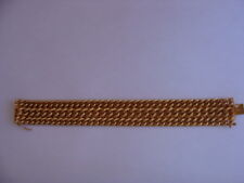 Gros bracelet en plaqué or