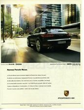 2014 : Le Porsche Macan turbo, voiture de sport (publicité, advertising)