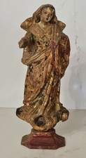 Statuette bois polychrome - bois,