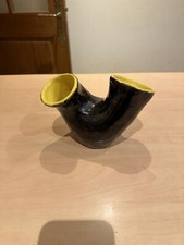 ancien et rare vase double bouche annees 50 R DELARUE DESVRES vintage 