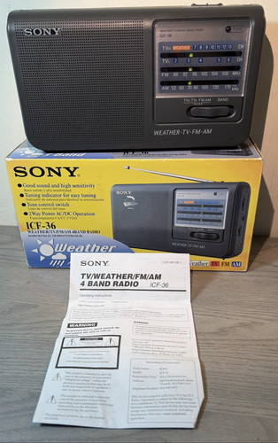 Sony icf portable fm - sony,