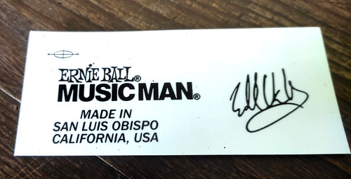 MUSIC MAN van halen HEADSTOCK