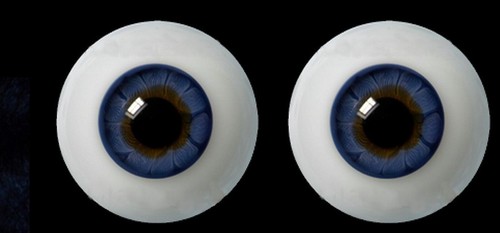 Paire yeux verre - 22, pour