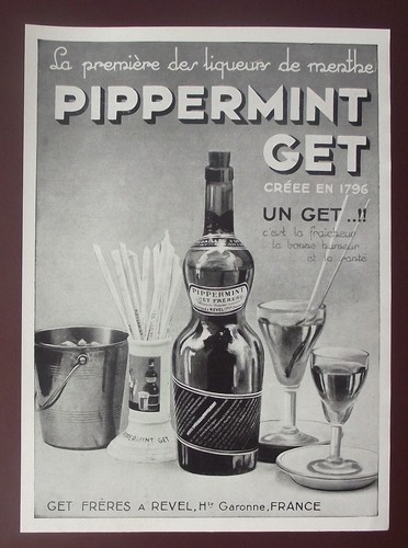 Publicité ancienne pippermint - publicité,