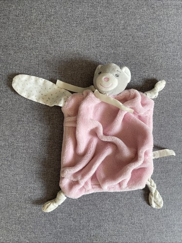 Doudou plat ours rose - doudou,