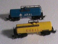 lot 2 wagons citerne LILIPUT