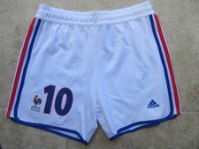 Short équipe de FRANCE ZIDANE n°10 Euro 2000 ADIDAS vintage football FFF 42 M D5