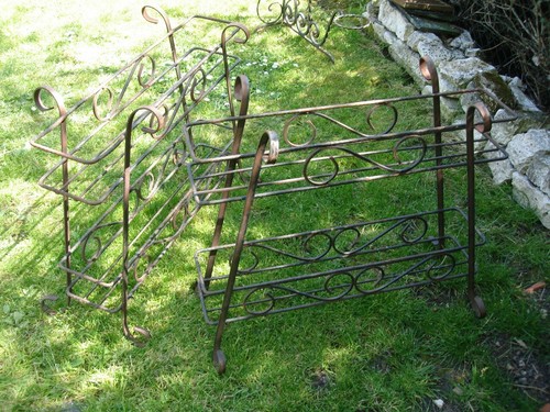 Paire porte plantes anciens - paire, porte-plantes