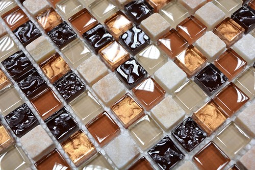 Mosaïque carreau translucide