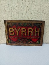 Plaque Publicitaire Byrrh En Tôle Ancienne Bistrot Bar