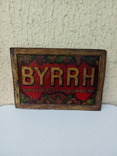 Plaque publicitaire byrrh - plaque,