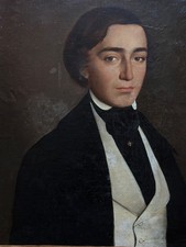 Ancien Tableau portrait de