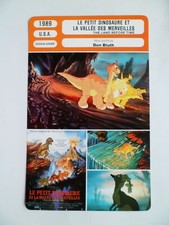 CARTE FICHE CINEMA 1989 LE PETIT DINOSAURE ET LA VALLEE DES MERVEILLES Don Bluth