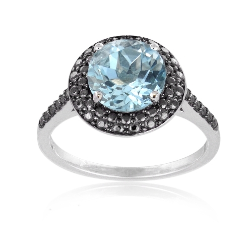 925 argent 5ct topaze - 925, bleu