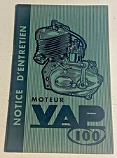 Notice d'Entretien Moteur VAP  100 - Non Daté  - Bel Etat