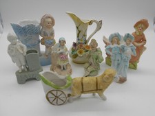 LOT DE 8 FIGURINES EN BISCUIT PETITE FILLE / GARCON PICHET PORCELAINE ALLEMANDE