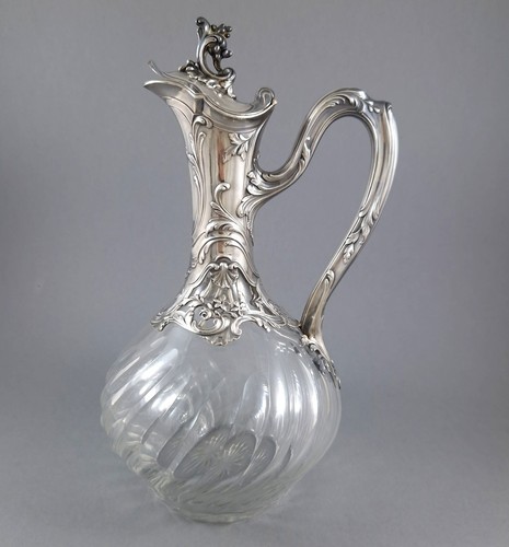 Aiguière cristal argent - aiguière, en