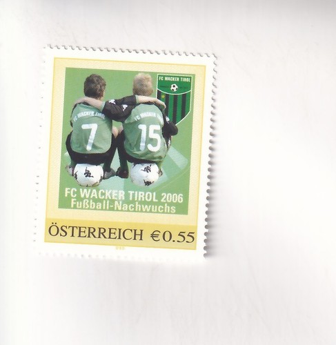 Timbre autriche football - timbre,