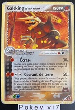 Carte Pokemon GALEKING 7/95 Holo Bloc EX Team Aqua VS Team Magma FR