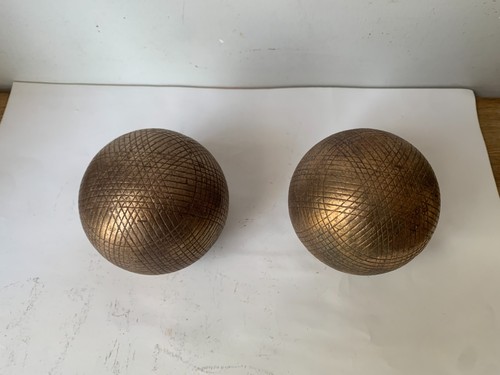 Anciennes boules laiton - boules, en