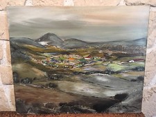 Georges Kihm 1927/1993 Huile Sur Toile Paysage De La Réunion