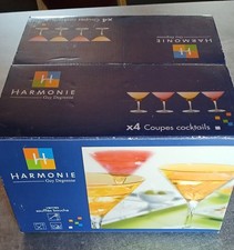 Coupes à Cocktails  x 4 Harmonie Guy Degrenne Neuf