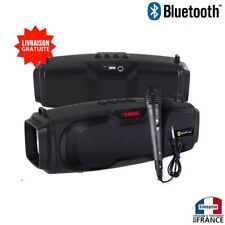 Haut-parleur enceinte Bluetooth avec microphone micro portable karaoke