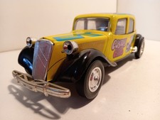 Roman 309 Sp Jouet Citroen Traction tole non stop Custom Car racing team 1/18 TB