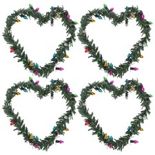  4 Pcs Mini Couronne De Noel