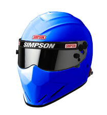 Simpson Diamondback Casque / Couvercle Snell SA2020 - Bleu - Ovale Course