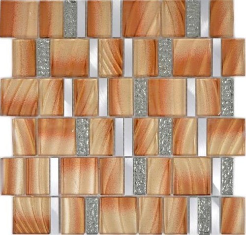 Mosaïque verre aluminium alu - mosaïque,
