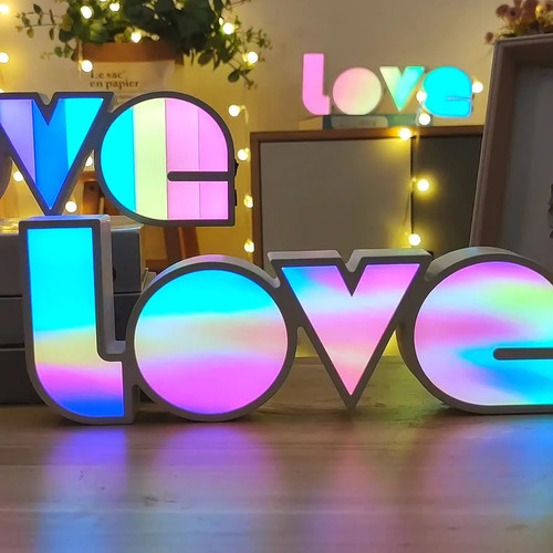 Lampe led néon amour coeur - lampe,