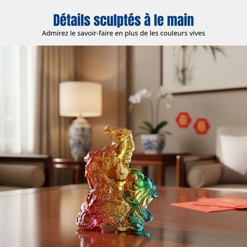 Figurine cheval cristal - figurine, en
