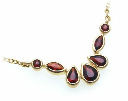 Collier avec grenat - collier,