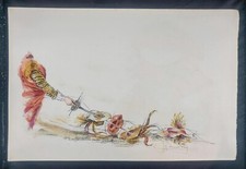 Lithographie Cyrano de Bergerac planche Carrance Vélin d’Arches 1971