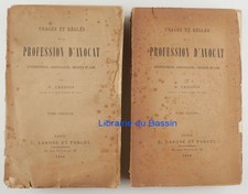 Usages et règles de la profession d'avocat Jurisprudence 2 tomes Cresson 1888