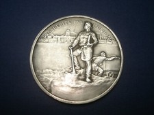 Médaille en Argent Compagnie Des MINES D'ANZIN - Prospérité par l'Union - Mineur