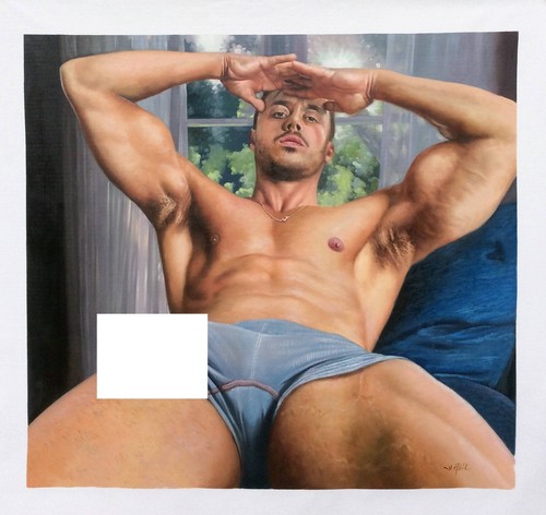 Homme gay peinture - homme, nu