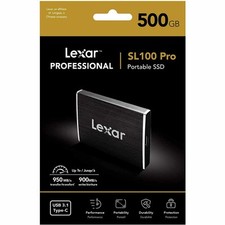 Lexar 500 Go SSD Portable SL100 USB 3.1 R 1050 Mo/s W 900 Mo/s