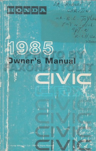 1985 honda crx - honda,